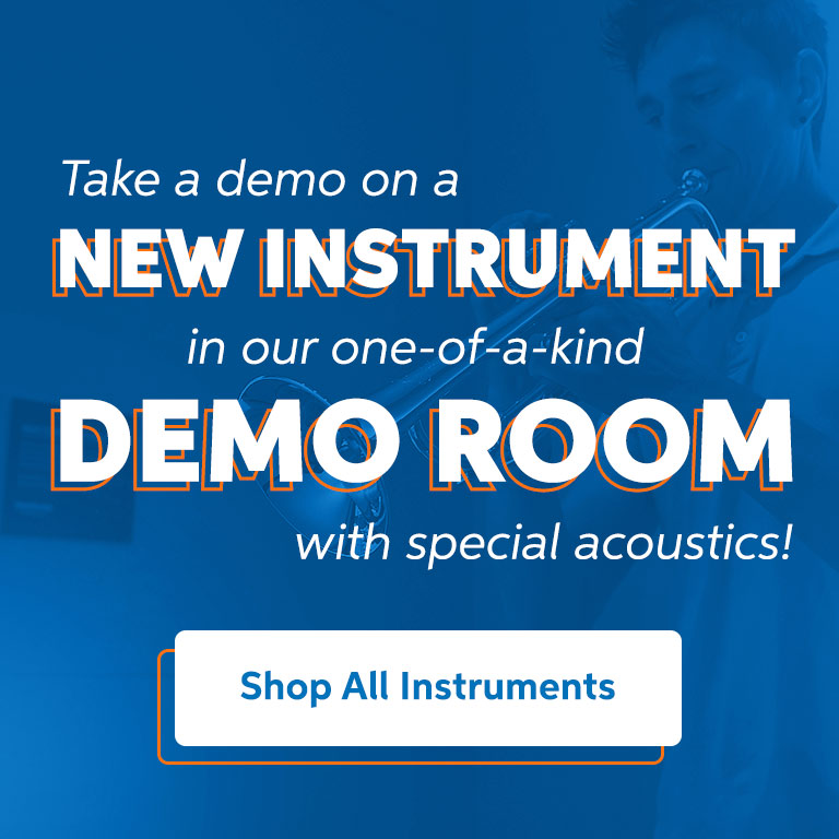 Try out a new instrument in our demo rooms